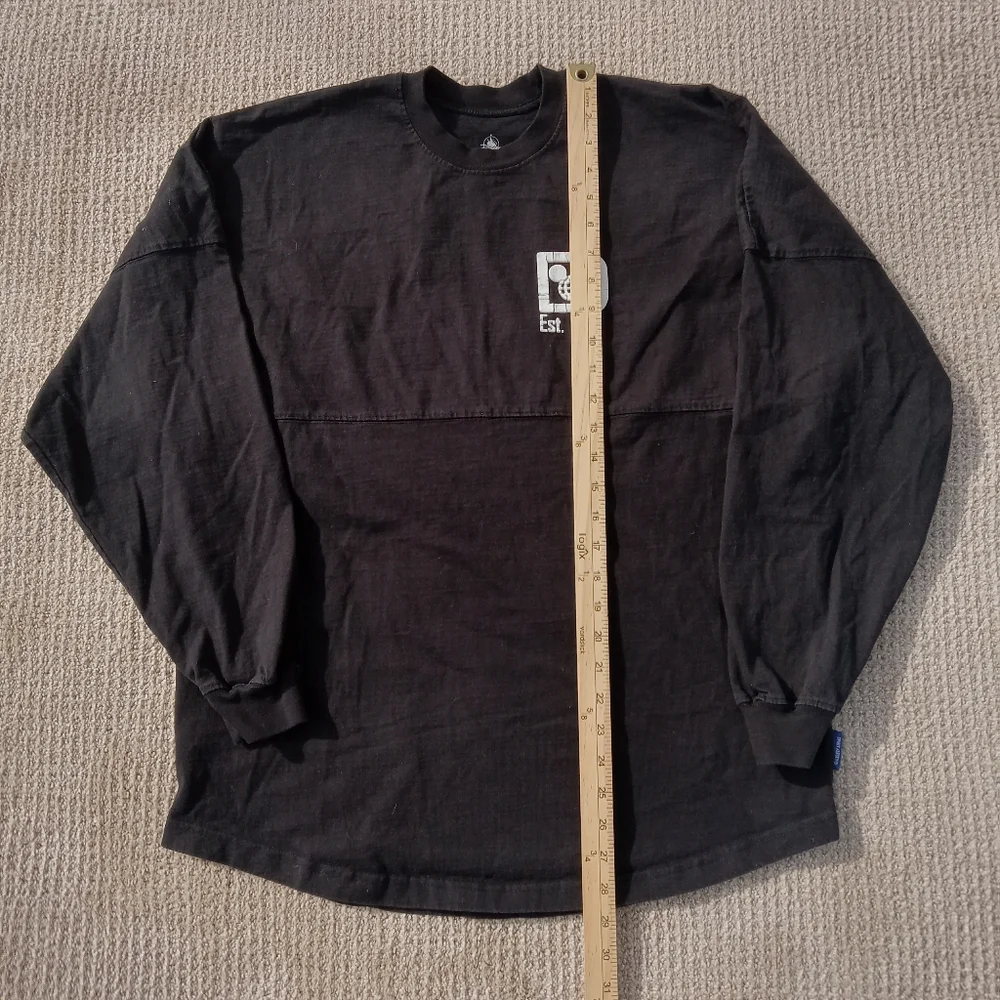 Walt Disney World Spirit Jersey Shirt Womens Medium Black Long Sleeve Pullover - Picture 5 of 8